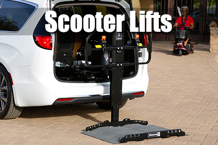 Vehicle lifts for transporting your scooter or wheelchair